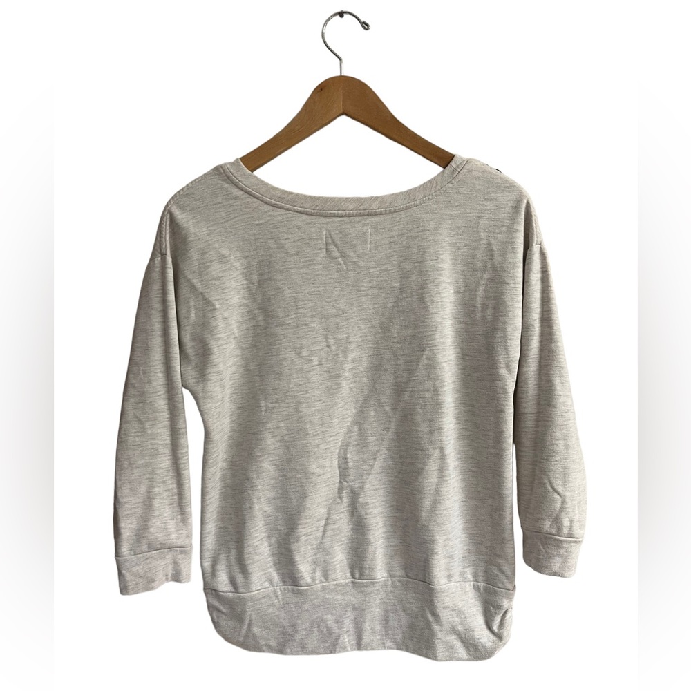 ANTHROPOLOGIE SATURDAY SUNDAY Embroidered Flower Floral Sweatshirt Top Size XS - Picture 5 of 11